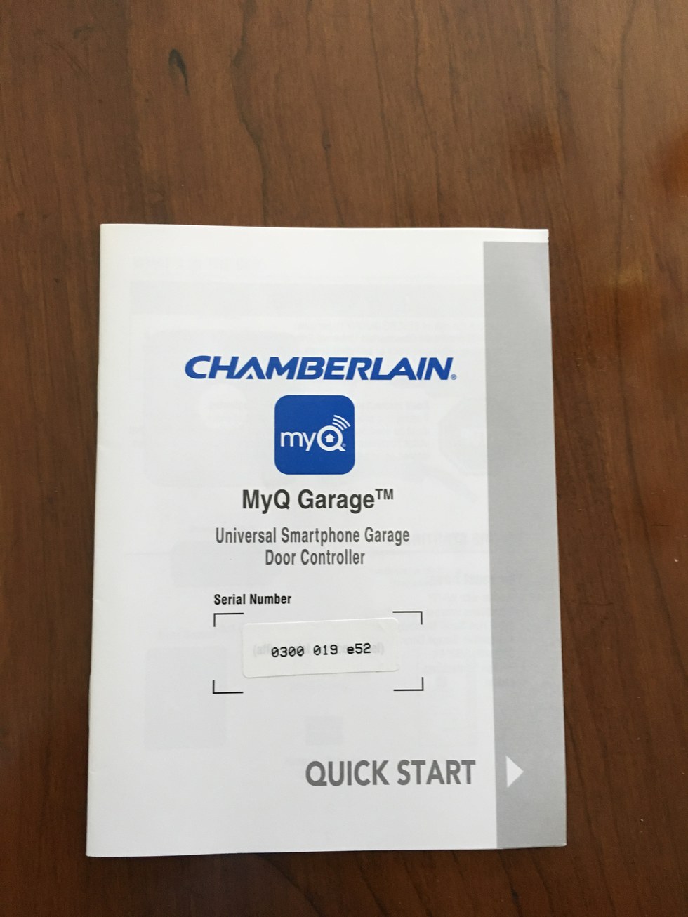 Chamberlain MyQ Garage Quick Start Guide